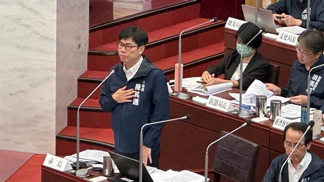 陈其迈回应，现在他非代理党主席，但每位民进党人都有责任，「国民党不是说没发生」，人民也厌恶看到蓝绿互相指责。（柯宗纬摄）