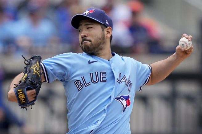 蓝鸟先发左投菊池雄星。（美联社）