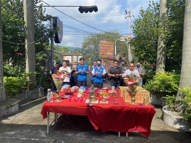 福基派出所厅舍重建工程今天动土。（苗栗警分局提供／李京升苗栗传真）