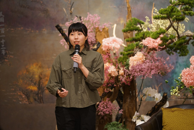 讲师2021东京帕运台湾视障柔道选手李凯琳分享自己从小接受柔道训练，3度参与帕运的生命故事。（图／惠中寺提供）