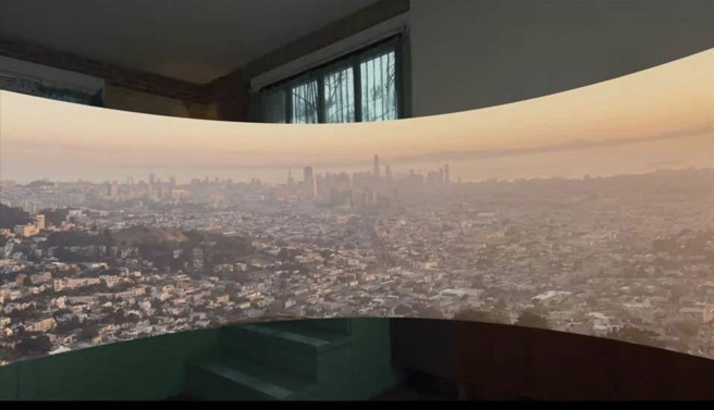 Apple Vision Pro可调整为全景模式。（截自APPLE YouTube影片）