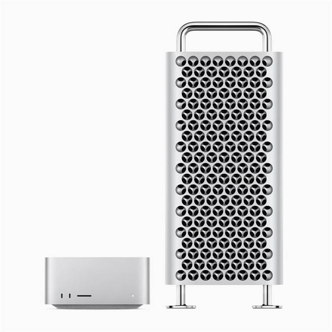 Apple 在2023开发者大会上发表全新 Mac Studio 和 Mac Pro。（APPLE提供）