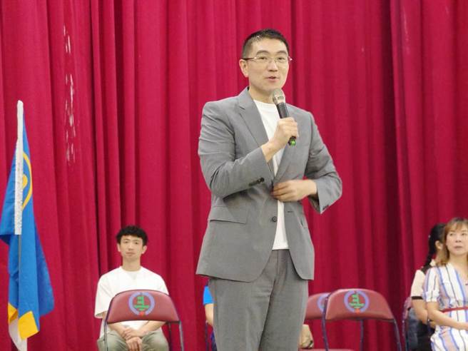 ▲基隆市长谢国梁出席女童军节活动致词表示，市府将会继续支持童军活动，让年轻人培养良好品德，促进团队合作的能力。（基隆市政府提供／徐佑升基隆传真）