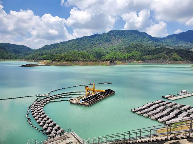 南化水库蓄水量2869万吨，蓄水率32.06％。（台南市政府水利局提供／张毓翎台南传真）