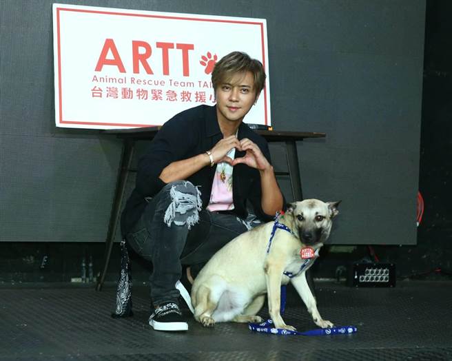 罗志祥今担任台湾动物紧急救援小组公益大使。（粘耿豪摄）