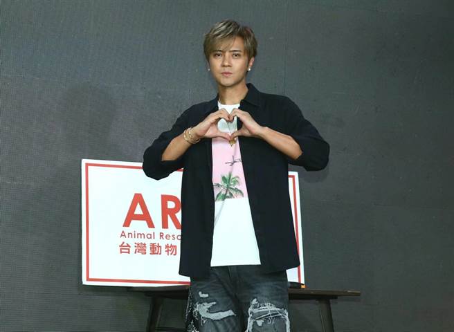 罗志祥今担任台湾动物紧急救援小组公益大使。（粘耿豪摄）