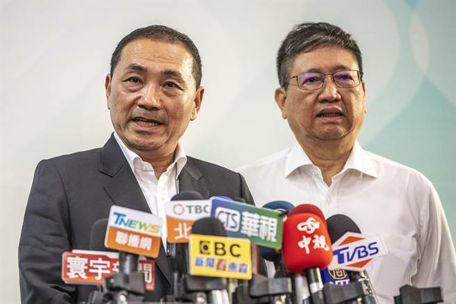 侯友宜说核废料处理不能用混的。（罗浚滨摄）