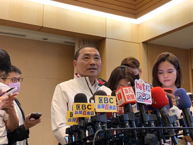 侯友宜表示，昨与宣明智见面（叶德正摄）