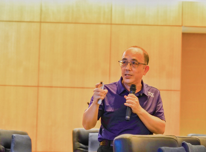 宋德仁强调，智慧及生态是未来业务推动的两大重点。 图/新北市政府提供