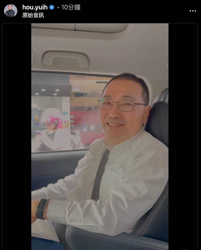 侯友宜表示，老三便当蛮好吃的。（摘自侯友宜IG）