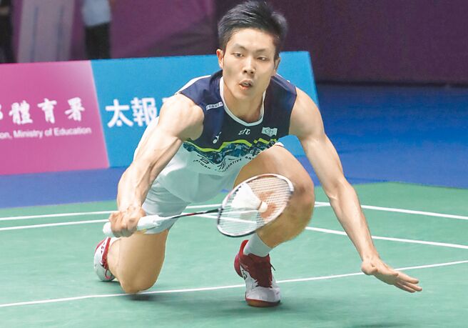 宝岛一哥周天成在日本羽球公开赛男单首轮落败。（本报资料照片）