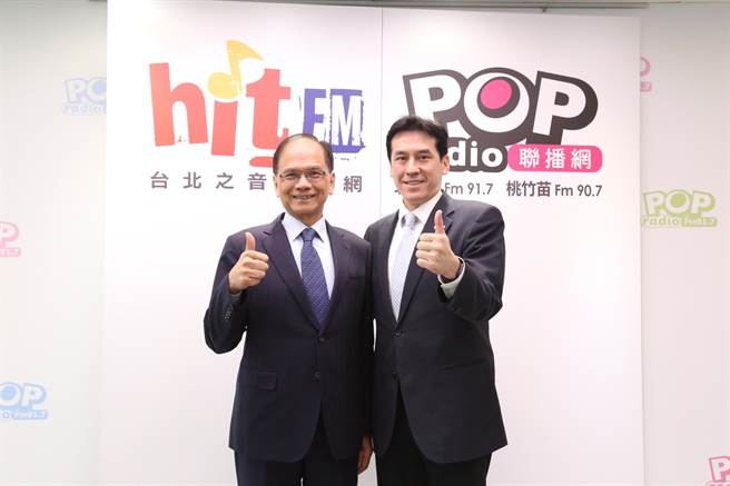 立法院长游锡堃今接受《POP撞新闻》广播节目专访。（《POP撞新闻》提供／游念育台北传真）