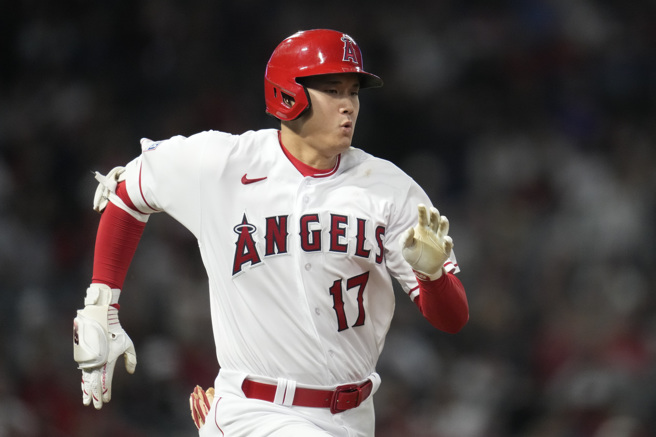 大谷翔平连4战长打演出。（美联社）