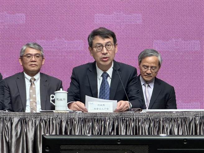 行政院发言人林子伦。（黄婉婷摄）