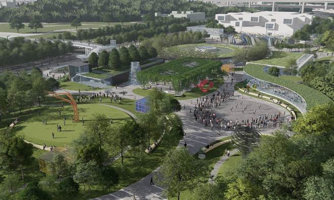 台北市都发局8日召开都市审议委员会，会中通过台北美术馆扩建相关工程，新建的「地下式美术馆」预计于2027年完工、2028年启用。（台北市新工处提供／丁上程台北传真）