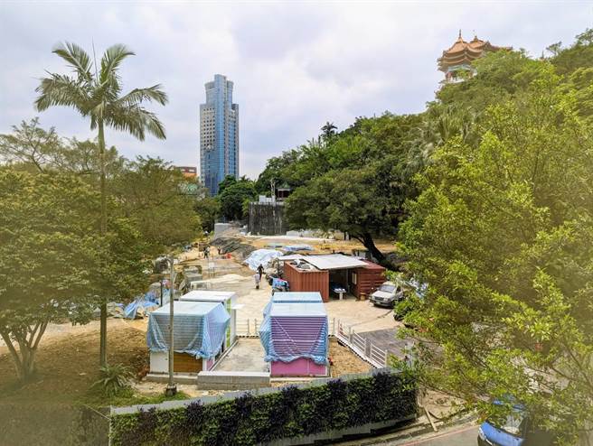 市府都发处表示，希望之丘亲子游戏场预估将在年底前完工。（张志康摄）