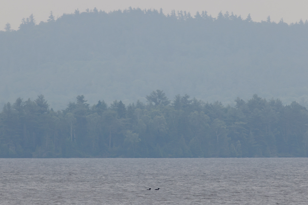 加拿大野火导致7日空品持续恶劣，安大略省一处湖泊上空雾茫茫。（路透社）(photo:ChinaTimes)