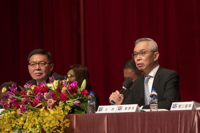 （联邦银行举行股东常会，右为董事长林鸿联、左为总经理许维文。 图／联邦银行提供）