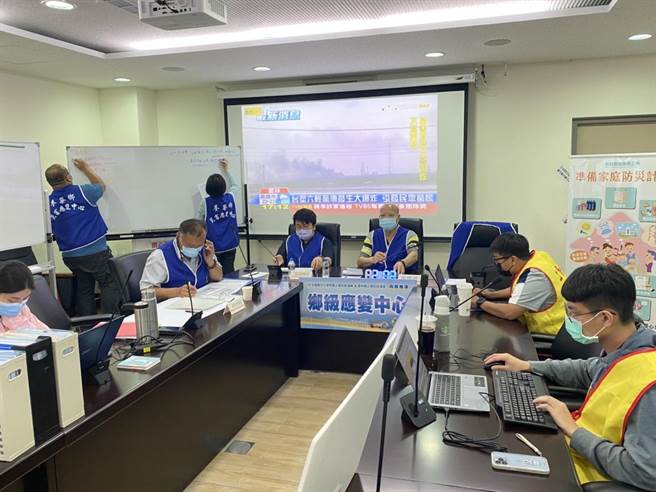 因应六轻工安意外，云林县麦寮乡公所强化毒化灾演练。（麦寮乡公所提供／张朝欣云林传真）