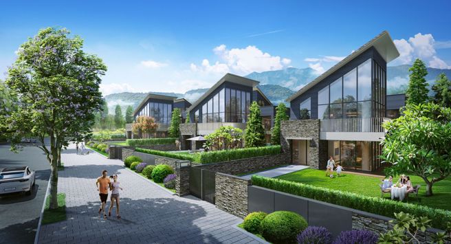 「宏道新竹帝宝」规划美式别墅社区，以4字头、仅竹北一半的超值价格，吸引眾多竹科菁英提前卡位布局。（图/甲山林集团提供）