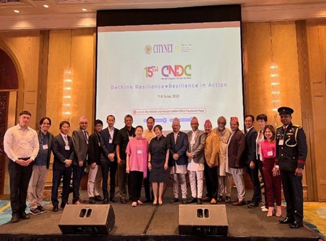 北市消防局王静婷副局长代表承接主办明年第16届城市网灾害小组研讨会。（图／北市消防局提供）