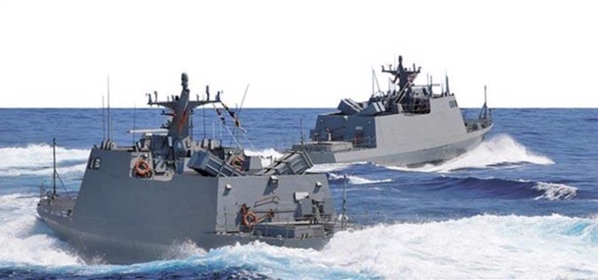 国人自制的光华6号飞弹快艇参与作战操演。（本报资料照片）