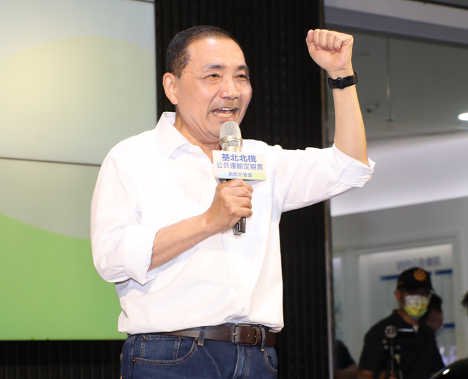 国民党总统参选人侯友宜提出关于两岸、能源等政见。（资料照,郑任南摄）