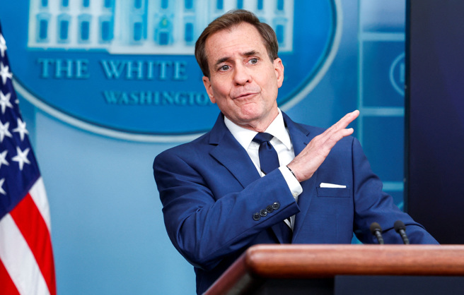 白宫发言人柯比（John Kirby）表示俄罗斯近几周使用伊朗的无人飞行载具攻击基辅，俄国与伊朗间的军事伙伴关系正在深化。（图/ 路透社）