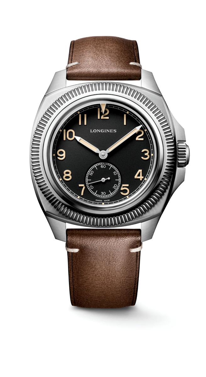 浪琴表PILOT MAJETEK經典復刻飛行腕表，約12萬4500元。（Longines提供）