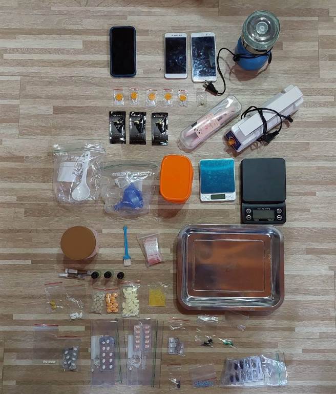 葉男販毒走售後服務，透過通訊軟體販售毒品、以包裹寄送躲緝，警方循線查獲送辦。（民眾提供）★《中時新聞網》關心您：保護自己、遠離毒品！