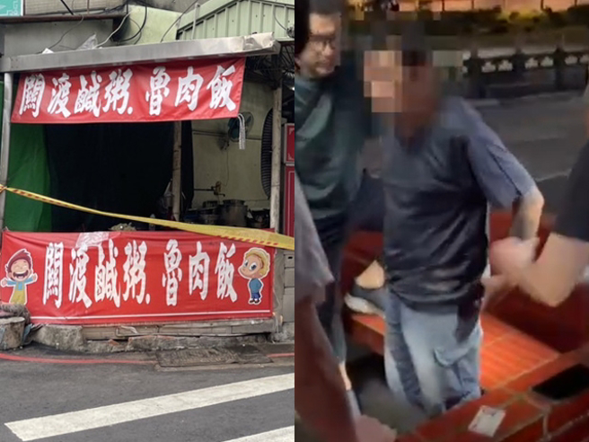 逮捕涉案的周姓男子，他声称是1个月前，到店内消费，因潘女没有将他点的餐点送上桌，才会愤而行凶，辩称单恋潘女是很久以前的事。（翻摄画面）