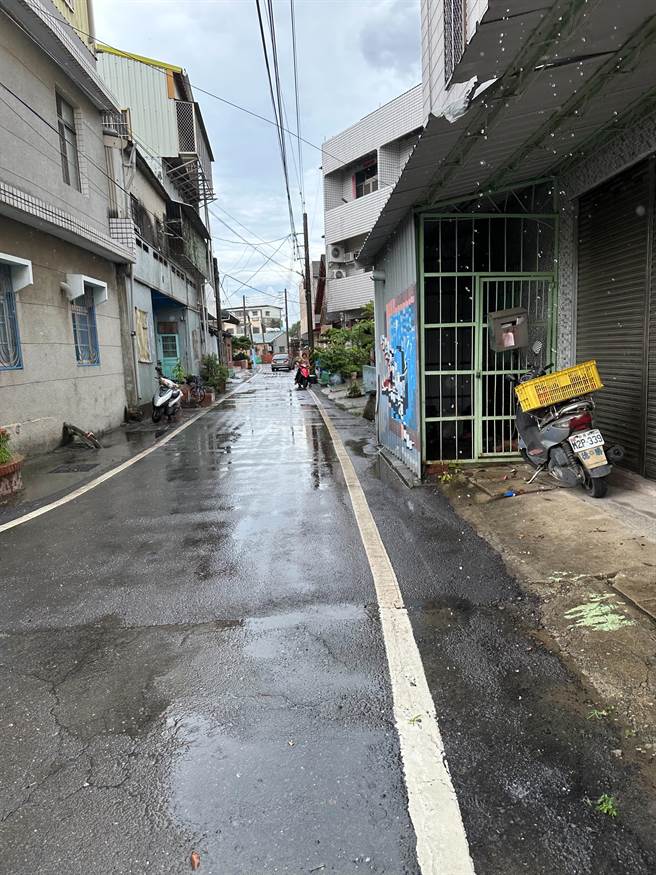 下午3點過後，淹水已漸退去。（新港鄉長葉孟龍提供／呂妍庭嘉義傳真）