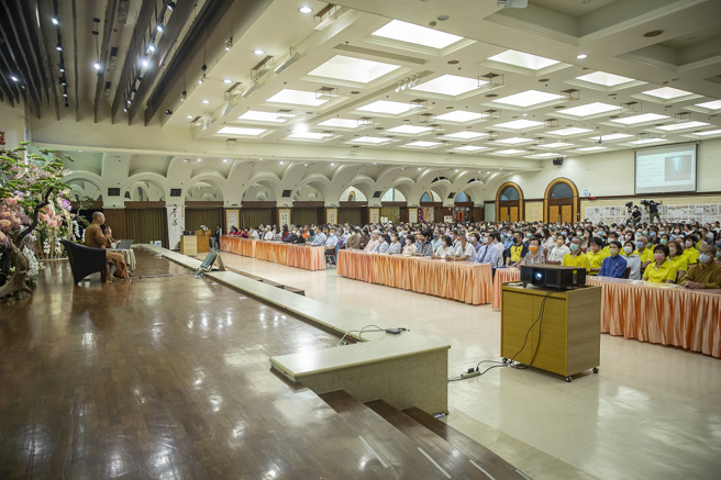 现场630位听眾聆听讲座。(图/惠中寺提供)