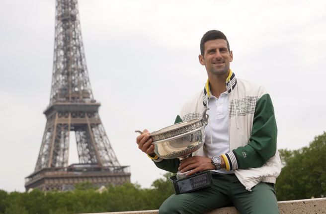 乔柯维奇勇夺2023年法网冠军。（美联社）