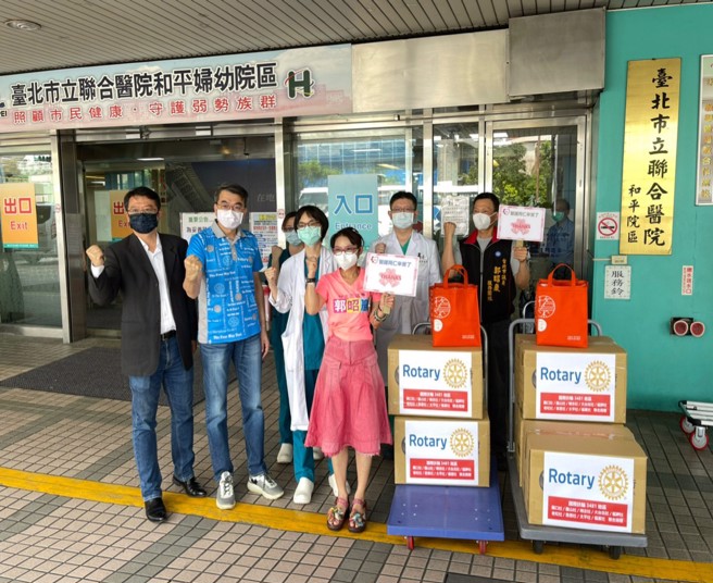 疫情期间物资集结联合医院。(照片/郭昭巖提供)