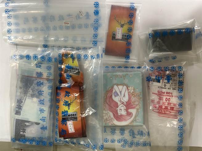 警方在嫌犯住处搜出相关证物。（读者提供／张毓翎台南传真）