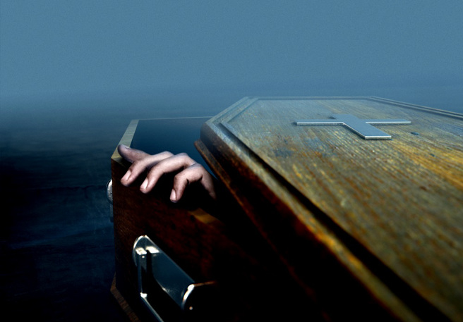 厄瓜多发生7旬嬷在葬礼上「死而復生」，专家推测可能是罹患「强直性昏厥」（catalepsy）遭到误判。（示意图／shutterstock）