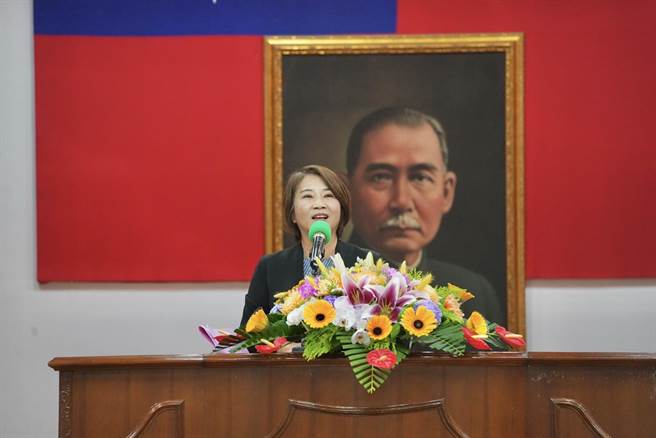 警察節慶祝大會，屏縣長喊要加強最後一道「阻詐」防線。(屏縣府提供)