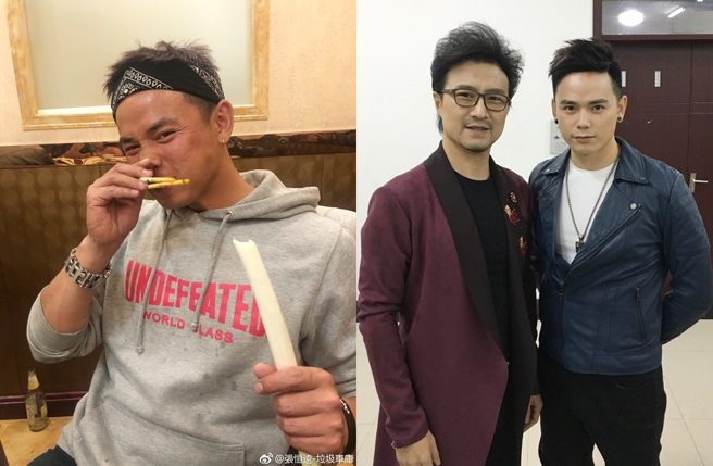 张恒远曾参加选秀节目，得到汪峰组冠军。（图／翻摄自张恒远-垃圾车库微博）