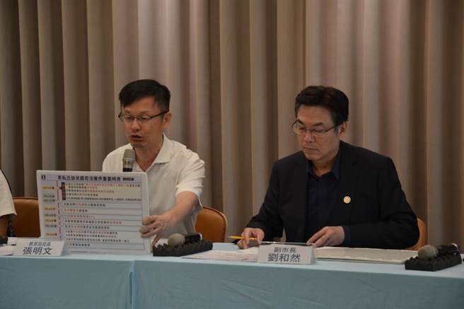 新北市府今办理「幼儿园喂药案」进度说明会，全案至今已有35位家长同意毛髮送验，至于检验时间要多久？新北市副市长刘和然表示，最后怎么公布，行政和司法会合作，市府会跟检方搭配，若允许行政公布就公布。（蔡雯如摄）