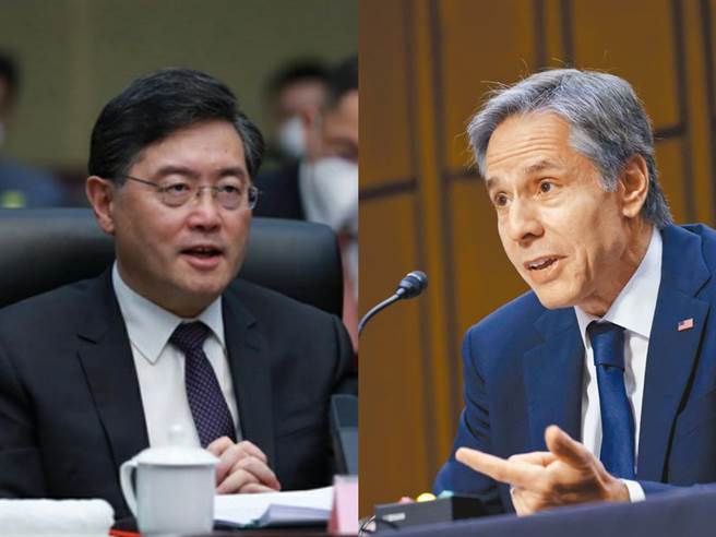 美國國務卿布林肯計畫訪中前，先與中國大陸外長秦剛通電話。（新華社）