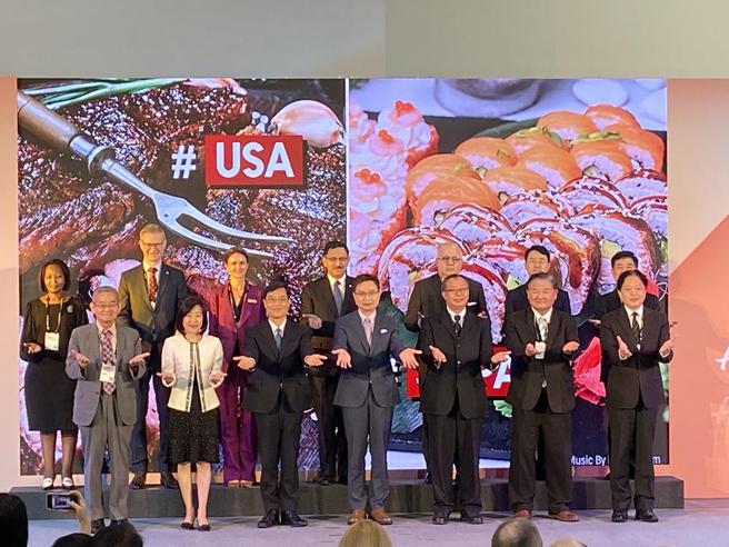 （台北国际食品系列联展开锣，美国国家馆成了国际馆最大规模馆。图／李丽满）