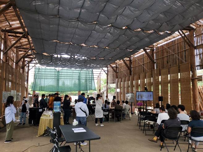 竹创基地位于斗六市沟坝糖厂旧址内，目前已有初步雏形。（周丽兰摄）