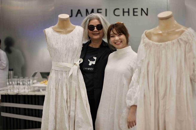 设计师陈季敏与ANJESS创办人李昱锜。（JAMEI CHEN提供）