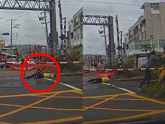 目睹男躺臥鐵軌「柵欄已放下」 台南駕駛衝上前一舉救人