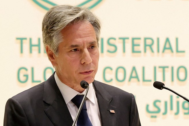 美國國務卿布林肯。（路透社資料照）