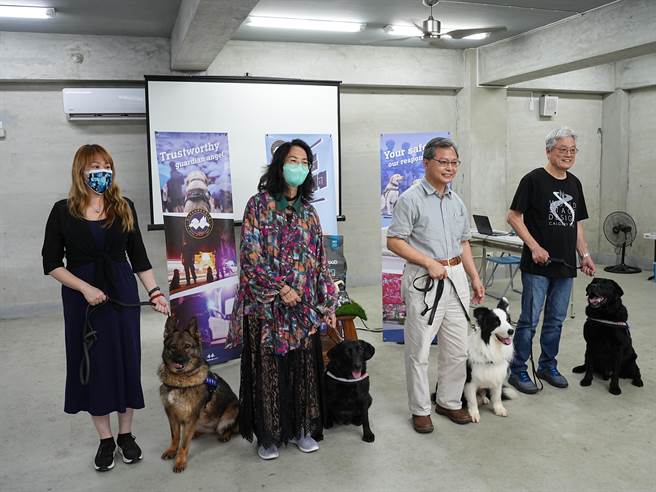 新北市刑警大队警犬队今年在4月7日起开放退役警犬领养申请，在经过2个月层层审核，终于在15日从133件申请中选出4个合适的领养人并完成领养合约签订。（黄敬文摄）