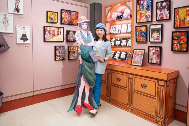 创作者Eli Lin依莱打造1920年代感的华丽时装派对。（吴松翰摄）