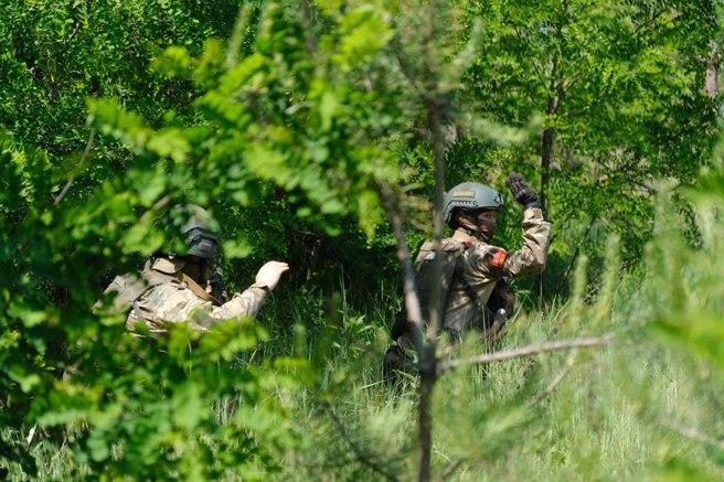 2023年6月14日，中央軍區O集群的俄軍偵察隊影。（俄羅斯國防部）
