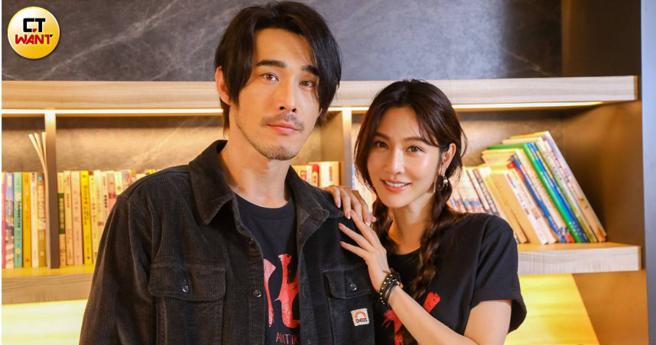 曾莞婷與黃騰浩在《化劫》中飾演一對夫妻。（圖／趙文彬攝）
